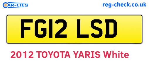 FG12LSD are the vehicle registration plates.