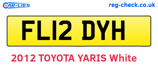 FL12DYH are the vehicle registration plates.