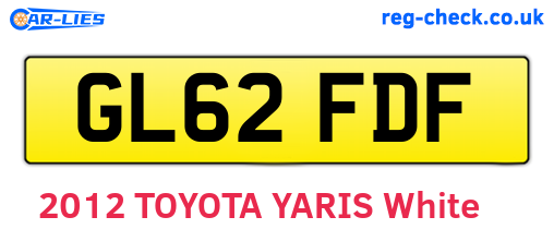 GL62FDF are the vehicle registration plates.
