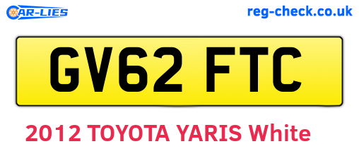 GV62FTC are the vehicle registration plates.