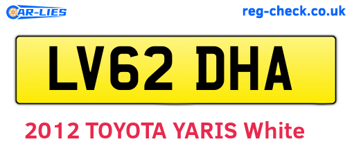LV62DHA are the vehicle registration plates.