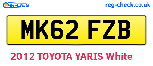 MK62FZB are the vehicle registration plates.