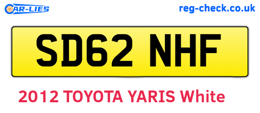 SD62NHF are the vehicle registration plates.