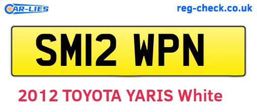 SM12WPN are the vehicle registration plates.