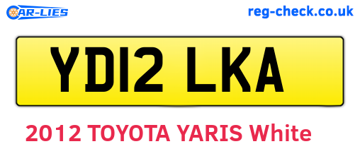 YD12LKA are the vehicle registration plates.