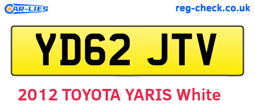 YD62JTV are the vehicle registration plates.