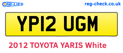YP12UGM are the vehicle registration plates.