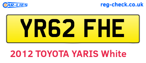 YR62FHE are the vehicle registration plates.