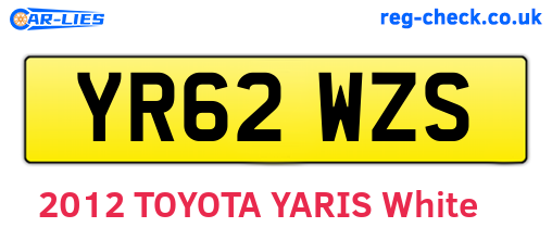 YR62WZS are the vehicle registration plates.