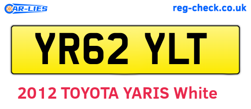 YR62YLT are the vehicle registration plates.