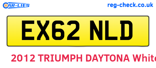 EX62NLD are the vehicle registration plates.