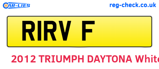 R1RVF are the vehicle registration plates.