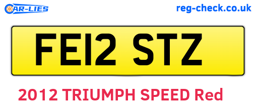 FE12STZ are the vehicle registration plates.