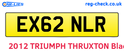 EX62NLR are the vehicle registration plates.
