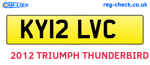 KY12LVC are the vehicle registration plates.