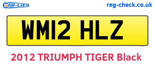 WM12HLZ are the vehicle registration plates.
