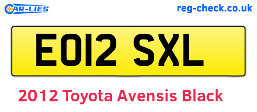 Black 2012 Toyota Avensis (EO12SXL)