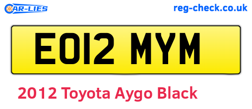 Black 2012 Toyota Aygo (EO12MYM)