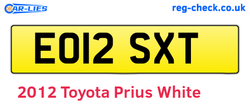 White 2012 Toyota Prius (EO12SXT)