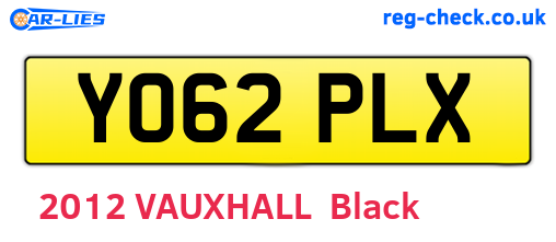 YO62PLX are the vehicle registration plates.