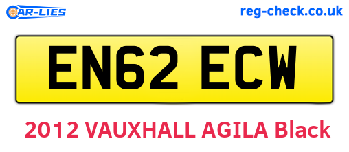 EN62ECW are the vehicle registration plates.