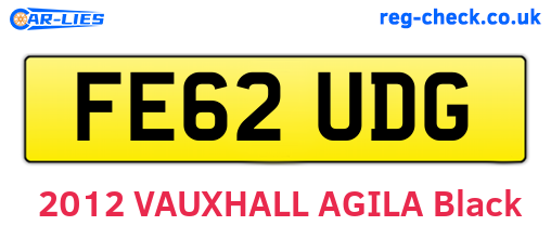 FE62UDG are the vehicle registration plates.