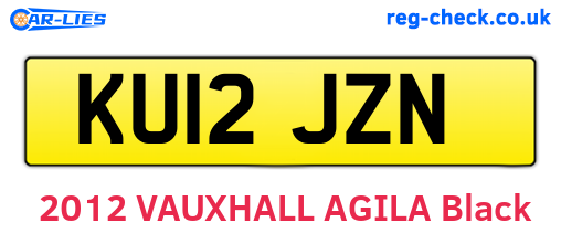 KU12JZN are the vehicle registration plates.
