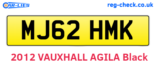 MJ62HMK are the vehicle registration plates.