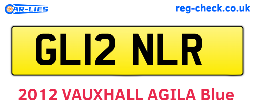 GL12NLR are the vehicle registration plates.