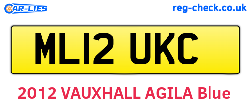 ML12UKC are the vehicle registration plates.