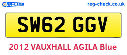 SW62GGV are the vehicle registration plates.