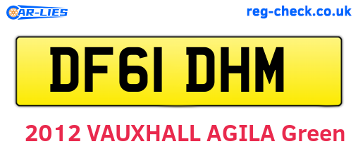 DF61DHM are the vehicle registration plates.