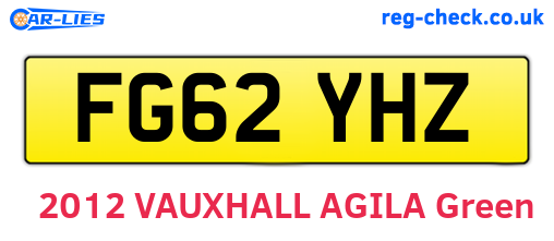 FG62YHZ are the vehicle registration plates.