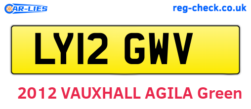 LY12GWV are the vehicle registration plates.