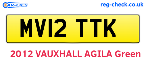 MV12TTK are the vehicle registration plates.