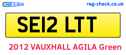 SE12LTT are the vehicle registration plates.
