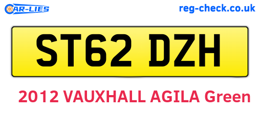 ST62DZH are the vehicle registration plates.