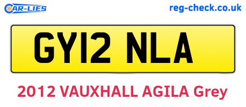 GY12NLA are the vehicle registration plates.