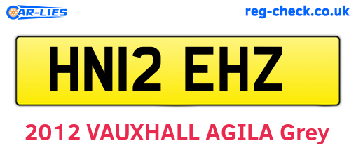 HN12EHZ are the vehicle registration plates.
