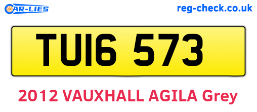 TUI6573 are the vehicle registration plates.