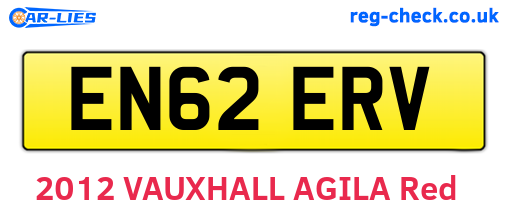 EN62ERV are the vehicle registration plates.