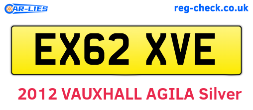 EX62XVE are the vehicle registration plates.