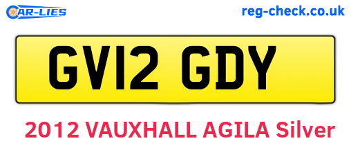 GV12GDY are the vehicle registration plates.