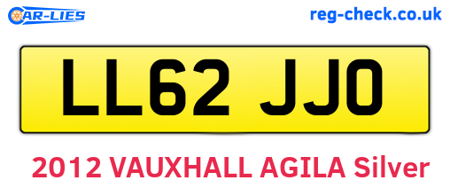 LL62JJO are the vehicle registration plates.
