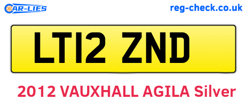 LT12ZND are the vehicle registration plates.