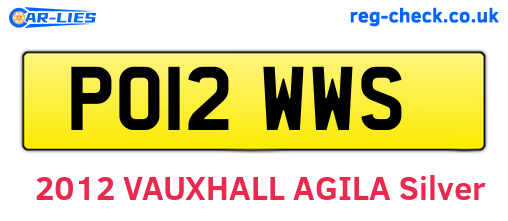 PO12WWS are the vehicle registration plates.