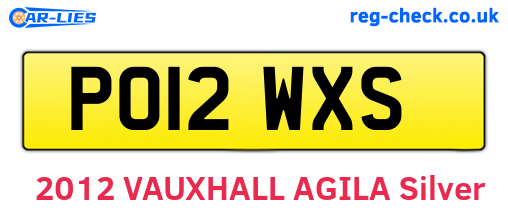 PO12WXS are the vehicle registration plates.