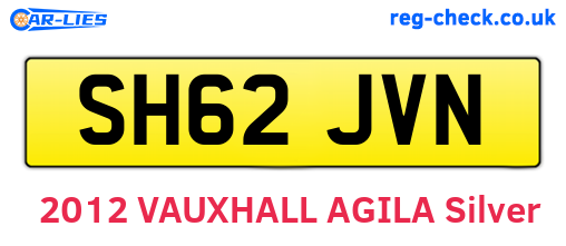 SH62JVN are the vehicle registration plates.