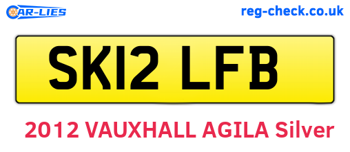 SK12LFB are the vehicle registration plates.