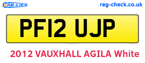 PF12UJP are the vehicle registration plates.